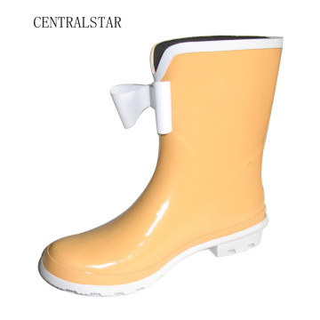 Pretty Women Rain Boots with Front Bowknot Rab3012